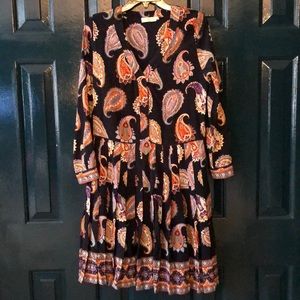 Tory Burch paisley dress. Size 8